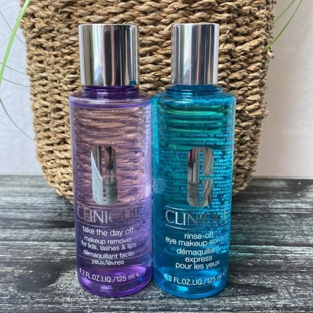Clinique SET of 2 Makeup Remover Solvents: Take The Day Off & Rinse-Off Solvent